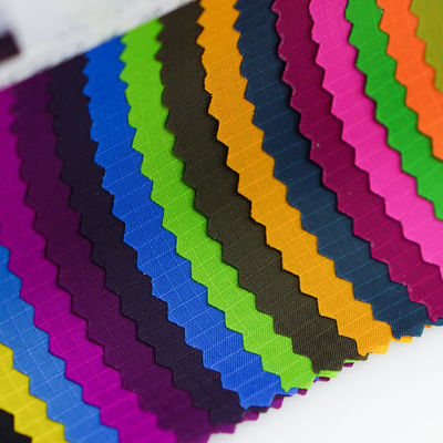 Woven Backpack Oxford Nylon Fabric With Square Lattice Plain Pattern