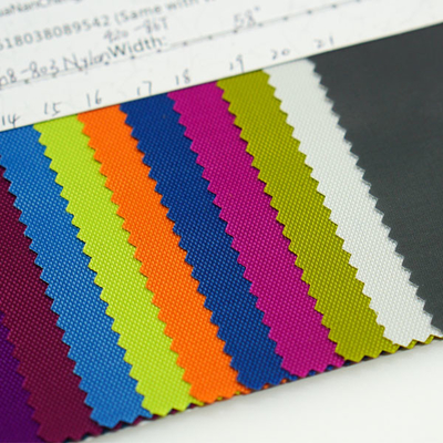 Durable 100% Nylon Waterproof Fabric 142 GSM Custom Color For Backpack