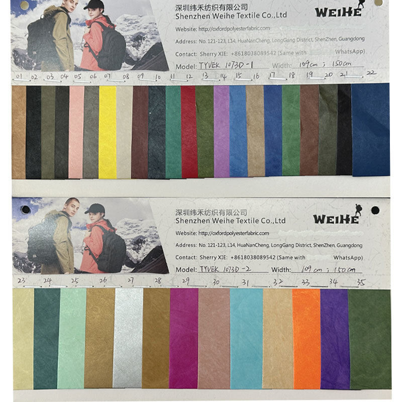 Tyvek Fabric 1073D Printable Durable Lightweight Water Repellent Material for Wallets Fashion Bags and Custom Printed Products